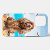 Cocker Spaniel Dog op strand Case-Mate iPhone Case (Achterkant (horizontaal))