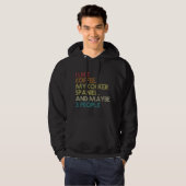 Cocker Spaniel Dog Owner Coffee Lovers Quote Vinta Hoodie (Voorkant volledig)