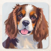 Cocker Spaniel | Dog Painting Pet Kartonnen Onderzetters (Voorkant)