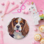 Cocker Spaniel | Dog Painting Pet Papieren Bordje (Feest)