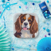 Cocker Spaniel | Dog Painting Pet Papieren Bordje (Feest)