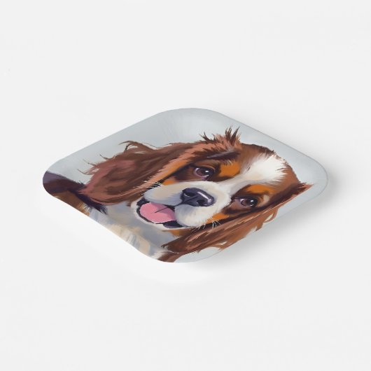 Cocker Spaniel | Dog Painting Pet Papieren Bordje (Gebogen)