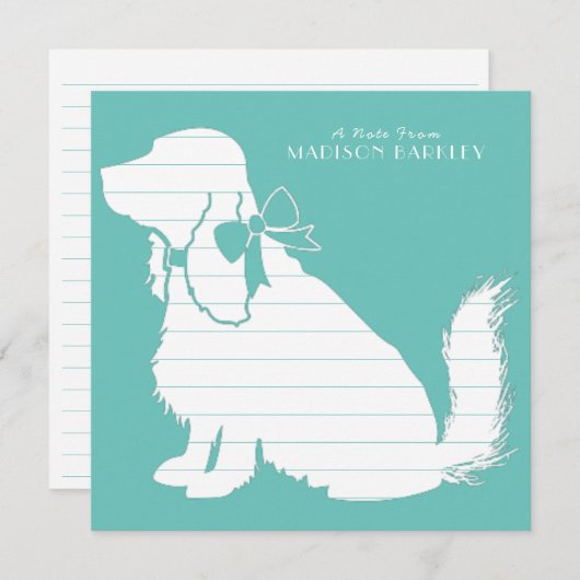 Cocker Spaniel Dog Puppy Bedankkaart (Voorkant / Achterkant)