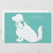 Cocker Spaniel Dog Puppy Briefpapier (Voorkant / Achterkant)