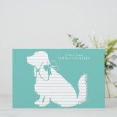 Cocker Spaniel Dog Puppy Briefpapier (Staand voorkant)