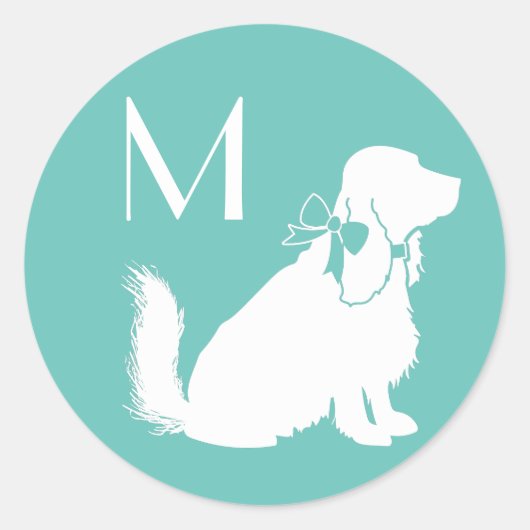 Cocker Spaniel Dog Puppy Ronde Sticker (Voorkant)