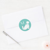 Cocker Spaniel Dog Puppy Ronde Sticker (Envelop)