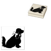 Cocker Spaniel Dog Puppy Rubberstempel (Gestempeld)