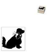 Cocker Spaniel Dog Puppy Rubberstempel (Gestempeld)