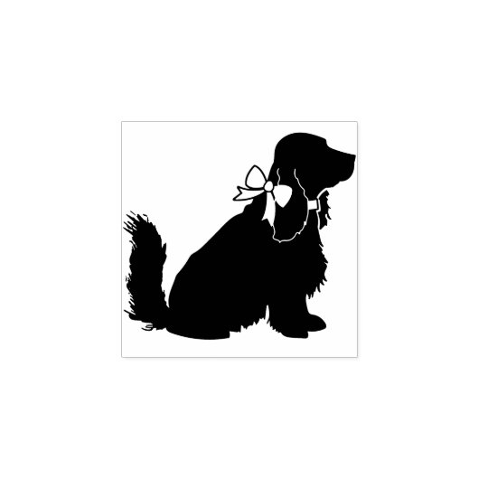 Cocker Spaniel Dog Puppy Rubberstempel (Afrduk)