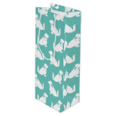 Cocker Spaniel Dog Puppy Wijn Cadeautas (Voorkant Gekanteld)