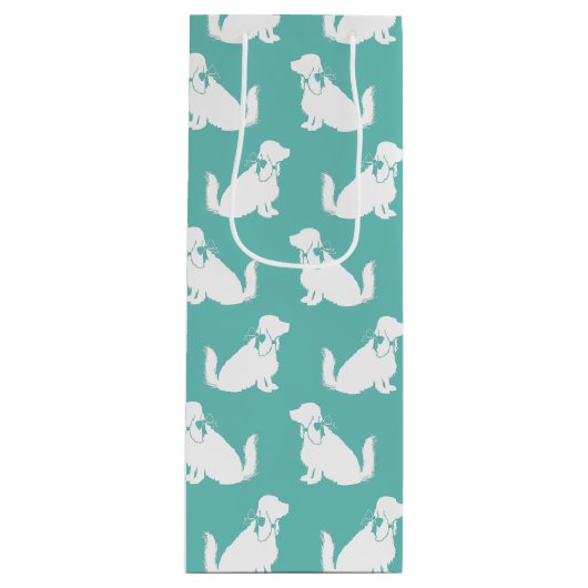 Cocker Spaniel Dog Puppy Wijn Cadeautas (Voorkant)