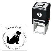 Cocker Spaniel Dog Puppy Zelfinktende Stempel (In situ)