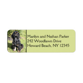 Cocker Spaniel Dog Return Address Label