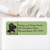 Cocker Spaniel Dog Return Address Label (Insitu)