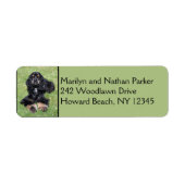 Cocker Spaniel Dog Return Address Label (Voorkant)