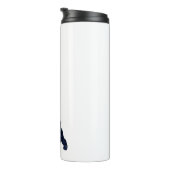 Cocker Spaniel Dog Silhouette Black Waterverf Thermosbeker (Geroteerd rechts)