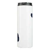 Cocker Spaniel Dog Silhouette Black Waterverf Thermosbeker (Achterkant)