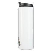 Cocker Spaniel Dog Silhouette Geometric Pattern Pl Thermosbeker (Geroteerd rechts)