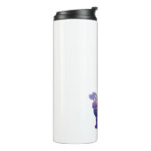 Cocker Spaniel Dog Silhouette Geometric Pattern Pu Thermosbeker (Gedraaid links)