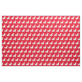 Cocker Spaniel Dog Silhouette Pet Red Stof (Fat Quarter)