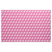 Cocker Spaniel Dog Silhouette Pet Roze Stof (Fat Quarter)