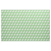 Cocker Spaniel Dog Silhouette Pet Sage Green Stof (Fat Quarter)