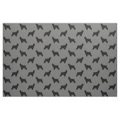 Cocker Spaniel Dog Silhouettes Black en Grey Stof (Fat Quarter)