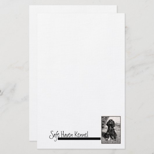 Cocker Spaniel Dog Stationery Briefpapier (Voorkant / Achterkant)