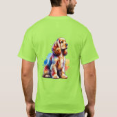 Cocker Spaniel Dog T-shirt (Achterkant)