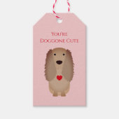 Cocker Spaniel Dog Valentine, Valentine's Day Cadeaulabel (Voorkant)