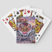 Cocker Spaniel Dog Valentine's Day Pokerkaarten (Achterkant)