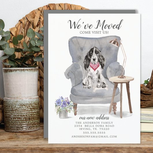 Cocker Spaniel Dog | Verplaatsingsaankondiging Aankondiging