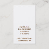 Cocker Spaniel Dog Visitekaartje (Achterkant)