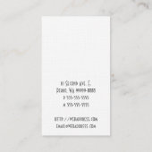 Cocker Spaniel Dog Visitekaartje (Achterkant)