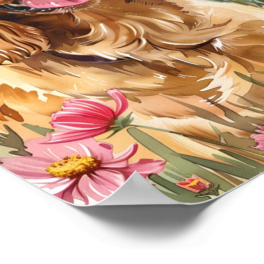 Cocker Spaniel Dog Wall Art Print Poster Gift (Hoek)