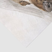 Cocker Spaniel Dog Waterverf Tissuepapier (Detail)