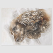 Cocker Spaniel Dog Waterverf Tissuepapier (Voorkant)