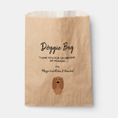 Cocker Spaniel Doggie Bag for Wedding, Favor Bags Bedankzakje (Voorkant)