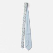 Cocker Spaniel Dogs Pattern Monogramed Stropdas (Achterkant)