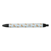 Cocker Spaniel Dogs Pattern Monogramed Zwarte Inkt Pen (Voorkant)