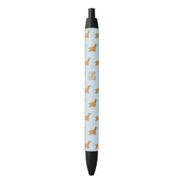 Cocker Spaniel Dogs Pattern Monogramed Zwarte Inkt Pen