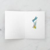 Cocker Spaniel Dragon Flies en Butterflies Kaart (Binnen)