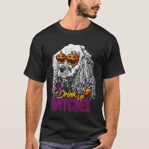 Cocker Spaniel Drink heksen Funny Halloween T-shirt