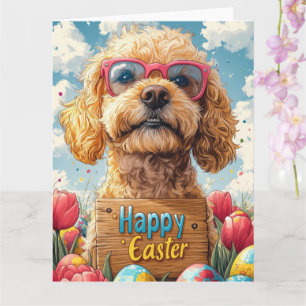 Cocker Spaniel Easter Eggs Kaart
