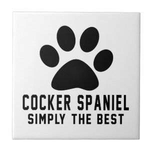Cocker Spaniel Eenvoudig de beste Tegeltje
