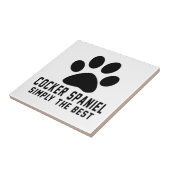 Cocker Spaniel Eenvoudig de beste Tegeltje (Zijkant)