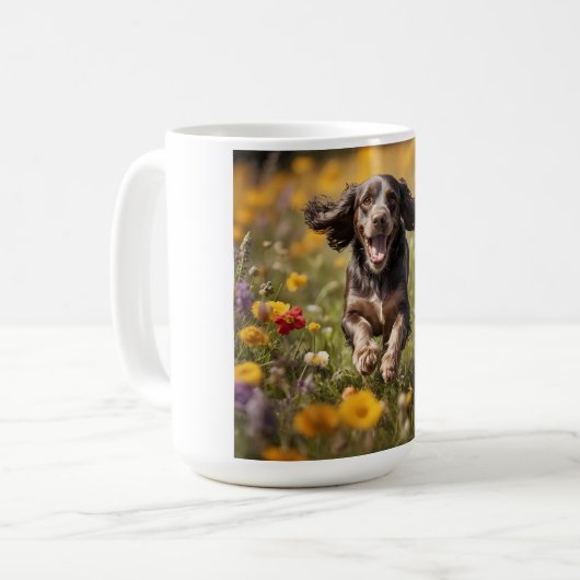 Cocker Spaniel Elegant Coffee Mok (Voorkant links)
