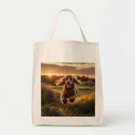 Cocker Spaniel Elegant Grocery Canvas tas