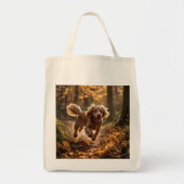 Cocker Spaniel Elegant Grocery Canvas tas (Voorkant)